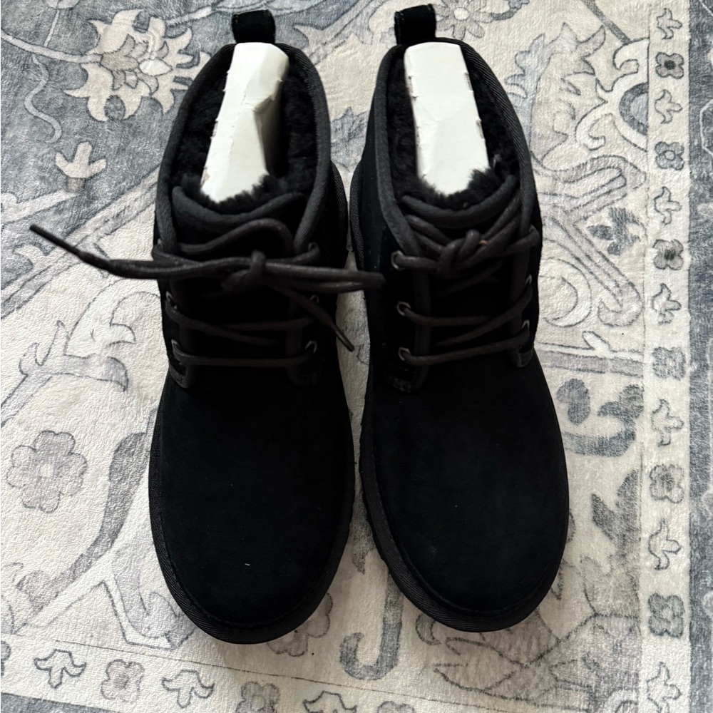UGG Black Lace-Up Boots